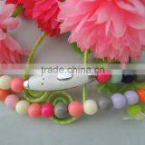 Uneed Beaded Necklaces Headphones for Girls 2016 New Product thumbnail-3