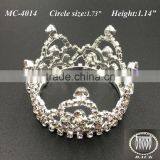 2016 NEW mini round pearl crystal rhinestone comb crown tiara for kid birthday party Bridal Wedding party(MC-4014)