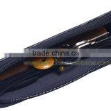 Custom Leather Pen Bag Case With Zipper thumbnail-4