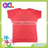 Ningbo hot selling popular exporter best price new fashion design girls t shirt