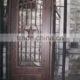 Eyebrow Top Decorative Wrought Iron Single Door thumbnail-1