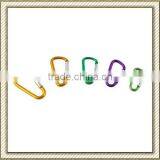 D Shape Aluminium Locking Carabiner Key Chain thumbnail-1