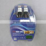 V 1,4 NI Plated Connectors High Quality Multi-shielded HDMI CABLE thumbnail-1