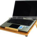 Natural Eco-Friendly Bamboo Cooling Vented Laptop Desk/Table Stand Up to 15in thumbnail-1