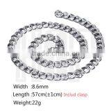 Fashion Top Sale Stainless Steel Double Gold Chain thumbnail-2