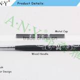 ANY Nail Art UV Gel Design Wood Handle Oval Nail Brushes Nylon Hair thumbnail-3