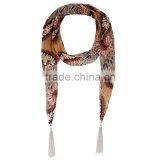 Top Sale Passion Tropical Plants Printing Scarf,functional Scarf thumbnail-3