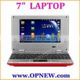 7 INCH Cheap Dual Core Mini Laptop Netbook Notebook PC With Android 4.4 WM8880 Cpu HDM Camera OPNEW 6 Colors in STOCK Now thumbnail-1