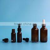 15ml/60ml/120ml Amber Boston Round Glass Bottle With Dropper