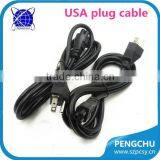 USA Plug ac Cable 0.75mm Pure Cooper Material