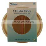 3 Pack Semi Disposable Divided Plates thumbnail-1