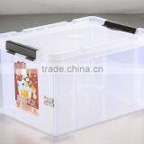 Plastic Transparent Containers Storage Box With Wheels thumbnail-1