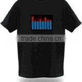 Custom Electroluminescent Flashing t Shirt el t Shirt thumbnail-1