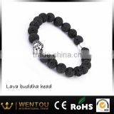 Natural stone bead jewelry buddha/dragon/skull head bead bracelet