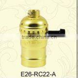 E26 Aluminum Alloy Stepless Partial Thread Switch Lamp Holder thumbnail-6