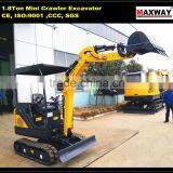 China Cheap CARTER 1.8 Ton Mini Rubber Crawler Excavator , CE / ISO Certificate, CT18-9D thumbnail-1