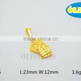 Olivia 2016 New Fashion Modern 316 Stainless Steel Cast Metal Classic Skull Pendant thumbnail-2