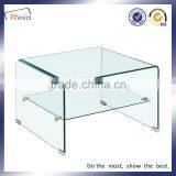 HOT BENDING SQUARE ART TEMPERED GLASS COFFEE TABLE DOUBLE LAYER GLASS FUNKY CLASSIC TABLE thumbnail-4