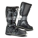 Four buckcle, off road motorcycle black boots