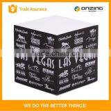 100gsm Woodfree Paper 4 Sides Logo Printing Memo Cube Note Pad thumbnail-2