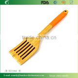 Sloted Bamboo Spatula with silicone handle