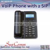 SC-9076-IP IP Phone With 2 SIP, HD Voice, Hand-free, 3 Way Conferencing, PoE Optional