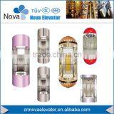 High Quality Semi-Circle/Diamond/Rectangle Glass Observation Elevator