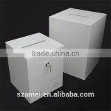 2017 Black Acrylic Ballot Box Wth Lock and Key for Election thumbnail-3