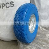 American blue PU wheel 3.00-4(260x85) with metal rim