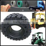 China Good Price Forklift 6.00-15 5.50-15 Pneumatic Shaped Solid Cushion Tires With Holes