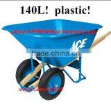 Super Large Capacity Plastic Tray Wheelbarrow 140L Manufacturer thumbnail-4