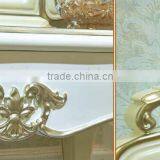 Palace Princess Desser and Stool, Wood Carved Dressing Table and Chair, European Bedroom Furniture Dresser Set (BF01-ML032) thumbnail-4