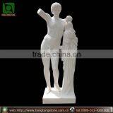 Famous Life Size White Marble Nude Man Statue thumbnail-1