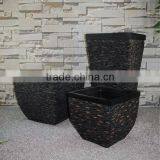Different Style Home Garden Handmade Black Stone Molds Garden Resin Flower Pot thumbnail-2