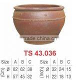 Rustic Outdoor Pottery Flower Pot thumbnail-1