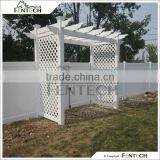 Fentech White Privacy Decorative Decorative Vinyl Fencing and Pergola for Garden, Yard