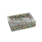 Hot Sale Colorful Glass Splinter Concrete Bathroom Accessory Sets thumbnail-5