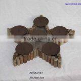 Wooden Candlestick thumbnail-1