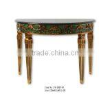 French Style Green Marble Console Tables For Sale thumbnail-6