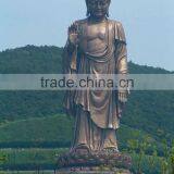 Temple Large Outdoor Decoration Metal Craft Bronze Amitabha Buddha Statues