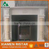 Cheap Natural White Marble Fireplace Surround Mantel RST-FP-K038 thumbnail-1