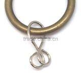 Steel Ring Loose Eyelet For Curtain Rod Inside Diameter 35mm Antique Brass Colour thumbnail-4