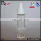 15ml China Hot Products Frosted Dropper Glass Bottle With White pp Dropper for Cosmetic Perfume Essence Oil thumbnail-5