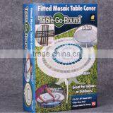 2016 as Seen on tv Fitted Mosaic Table Cover Pvc Table Cover Table go Round thumbnail-4