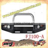 4WD Accessories Parts Top Quality Frontal Bull Bar Bumper for FJ Cruiser 100 WITH LAMP & STONE GUARD thumbnail-1