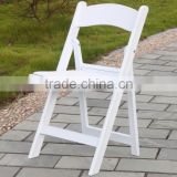 white resin banquet folding chair
