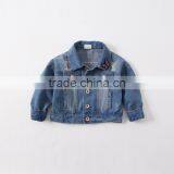 2017 Spring Infant Girls Stylish Jackets With Embroidered Parrot Short Denim Outfits Jacket thumbnail-2