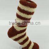 Red Strip Microfiber Cozy Indoor Home Socks Women thumbnail-2