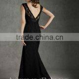 Sexy High Quality Backless Black Lace Boutique Dresses thumbnail-2