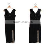 Wholesale Office Vfemage Dress With Sequin thumbnail-4